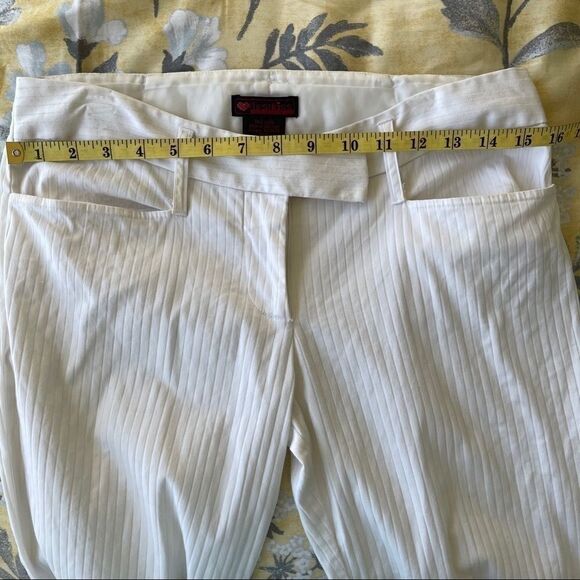 First Kiss White Cotton Pants, Junior Size 7 - Picture 5 of 11